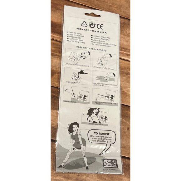 Painting Body Art Glitter Tattoo Kit With Tribal Designs & Waterproof Colors - Picture 4 of 5